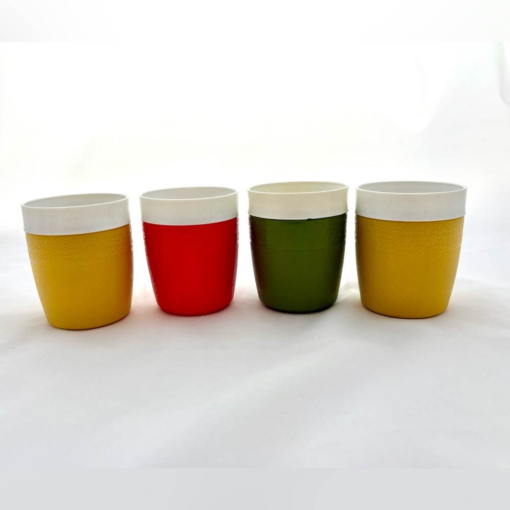 Vintage Olympian by Therm-O-Ware tumblers set of 4